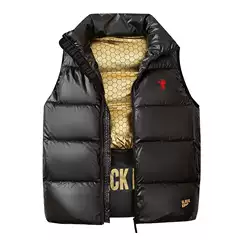 New Cross-Border Windproof Fall Winter Pony Print Vest Padded Cotton Coat Warm Unisex