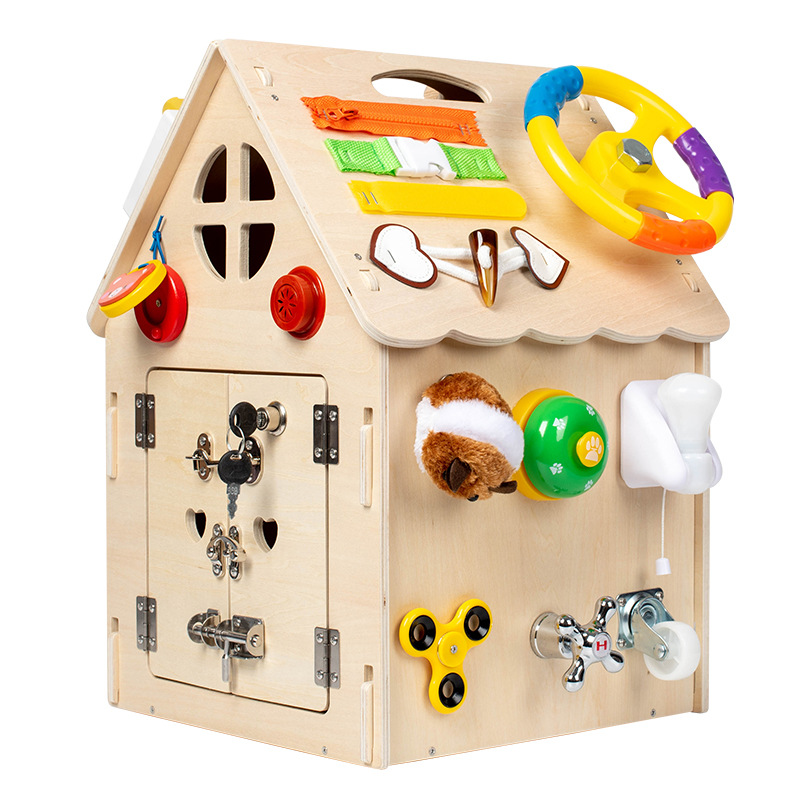 Children's Busy House Baby Key Unlocking Focus Training Educational Toy Children's Day Gift