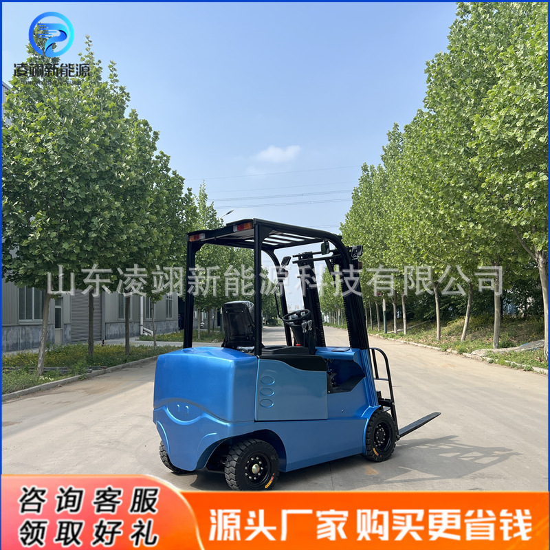 四轮座驾式电动叉车堆垛堆高车液压搬运新能源叉车