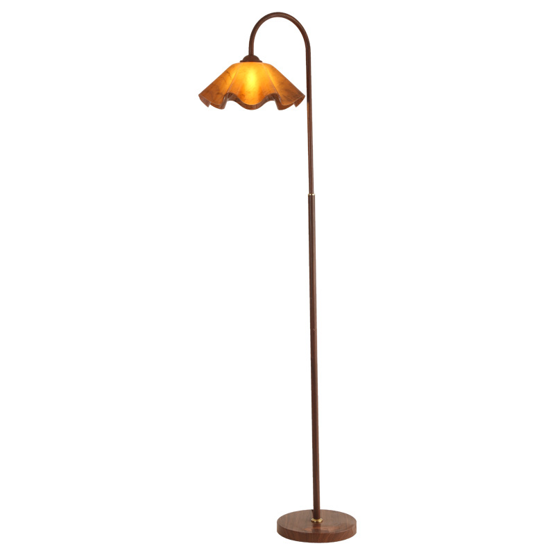 Luz de piso del dormitorio estilo antiguo simple sala de estar al lado de la luz de piso del sofá dormitorio cabecera atmósfera Zhongshan lámparas L138 image 5
