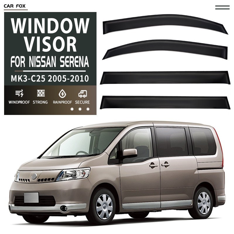 Suitable for Nissan Serena C27 C28 Window Visor Serena Rain Shield