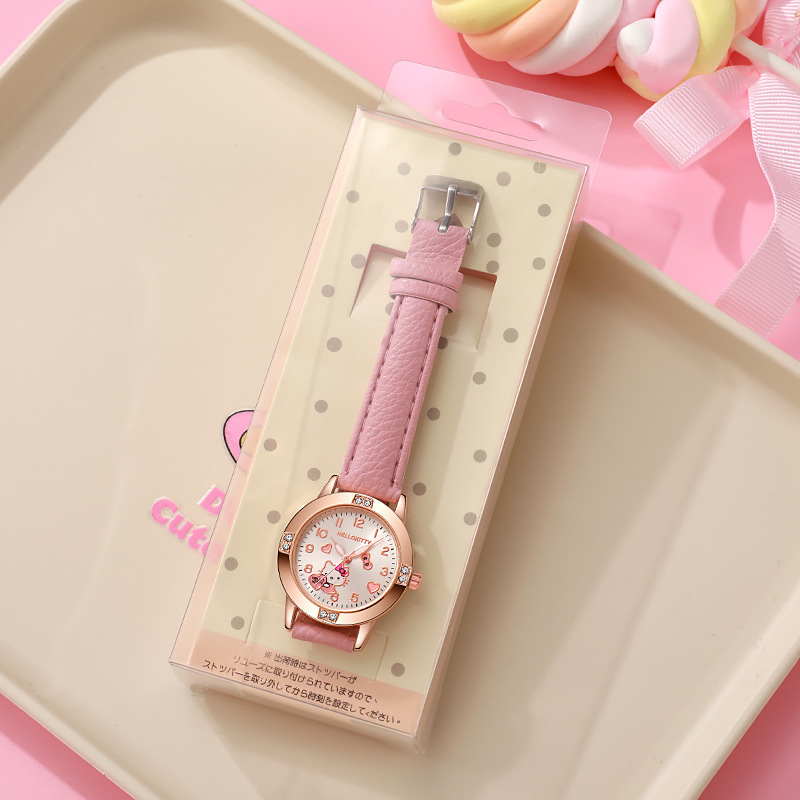 Dropshipping Fashion Belt Student Watch Women's Rose Gold Luminous Diamond Women's Watch New Set Wholesale