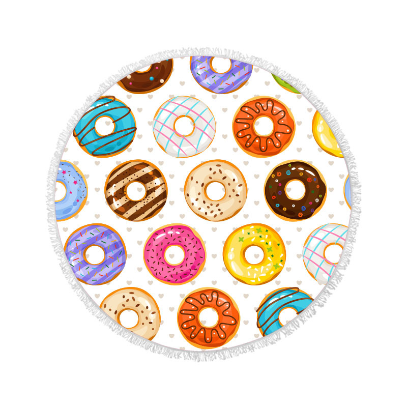 Flamingo microfibra de playa redonda Toalla de baño poliéster algodón impresión Toalla de playa absorbente Toalla de baño lote