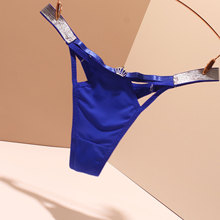 外贸个性镂空皇冠内裤女性感冰丝无痕柔薄款舒适低腰纯棉裆丁字裤