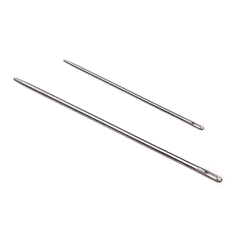 H's original needle is very easy to use with round head hand stitching leather needle as thick as the body, perforated and smooth non-triangular needle