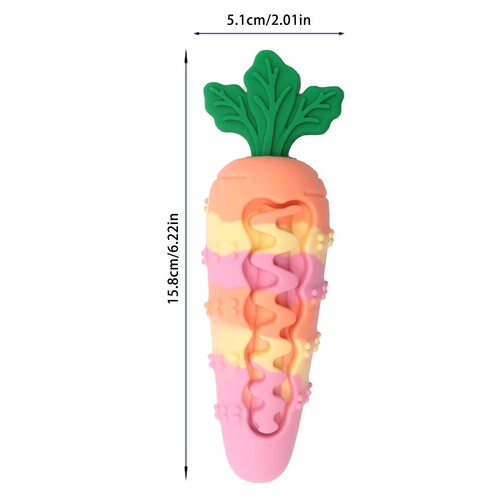 Cross-border pet toys, bite-resistant carrots, silicone teeth grinding sounds, dog toys that are chewable and make noises, dog supplies