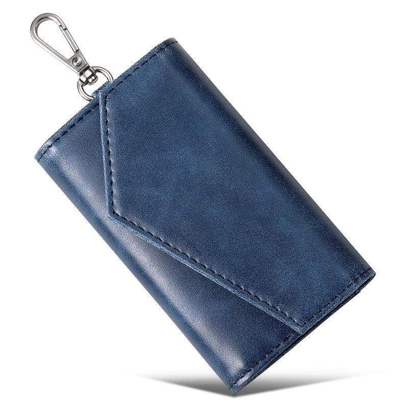 Japanese-Style New Key Pouch Retro Fashion Envelope-Style Snap Card Slot Home Key Box Can Be Worn on the Waist Key Pouch Japanese-Style New Key Pouch Retro Fashion Envelope-Style Snap Card Slot Home Key Box Can Be Worn on the Waist Key Pouch