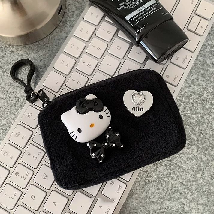 Cartoon handheld wallet, organizer bag, cute pendant, minifigure