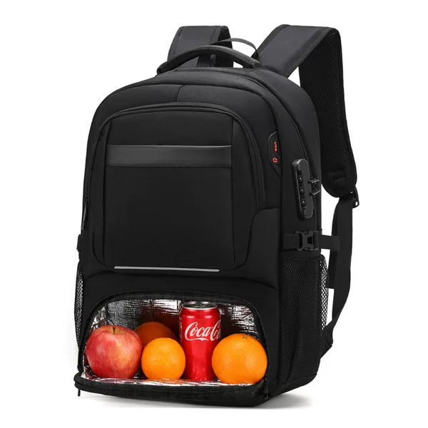 Cross-border bag, large-capacity multi-compartment backpack, laptop bag, lunch bag, insulated and waterproof travel bag