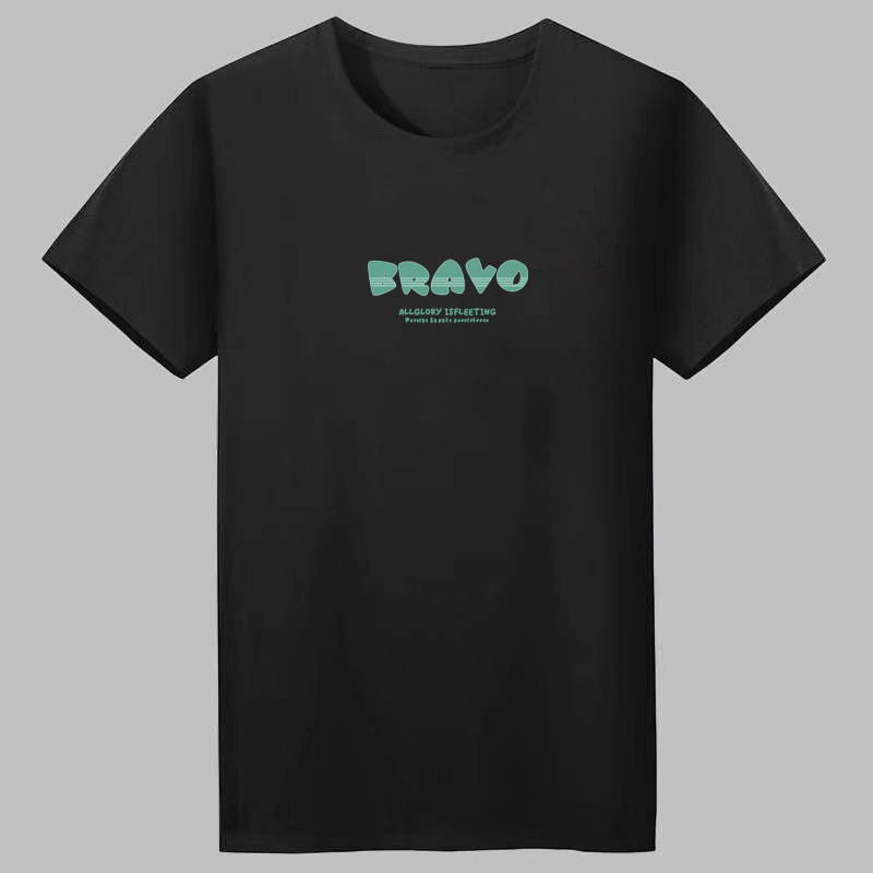 Camiseta de los hombres de verano de moda cómodo suéter estudiante superior estilo coreano slim fit manga corta todo partido simple hombres