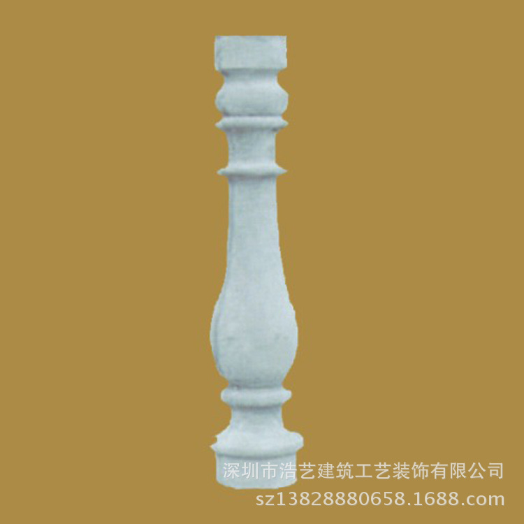 供应灰色玻璃钢型材 浩艺高品质GRC花瓶柱 玻璃钢型材厂家直销