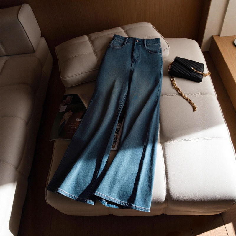 "Relaxed Vibe" Light Blue Straight-Leg Wide-Flare Jeans 2026 Spring New Style Loose Fit Slimming 551