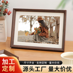 写真フォトフレーム木製置き台高級感7インチ8インチ10インチa 4は写真を洗うことができます。