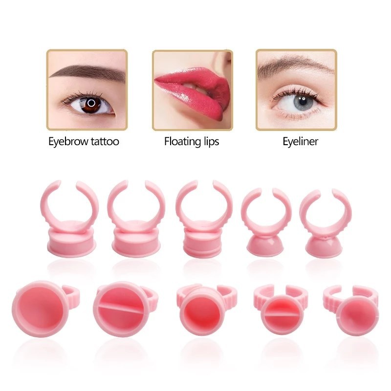 100pcs Disposable Pink Eyelash Extension...