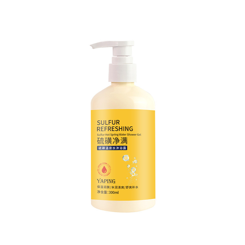 YaPing azufre limpio fresco agua termal crema de baño humectante suave humectante piel limpia humectante fresco suave fabricante