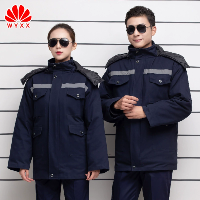 Зимние комбинезоны хлопчатобумажная одежда утолщенная наружная Инженерная одежда для защиты от холода Заводская мастерская авторемонтная оснастка теплая хлопчатобумажная одежда