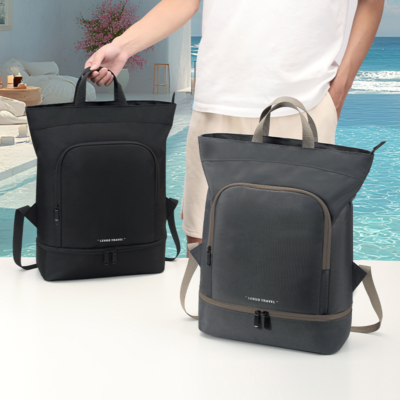 Swimming Fitness Bag Men's Wet and Dry Separation Backpack Sports Equipment Women's Large Capacity Beach Waterproof Storage Bag