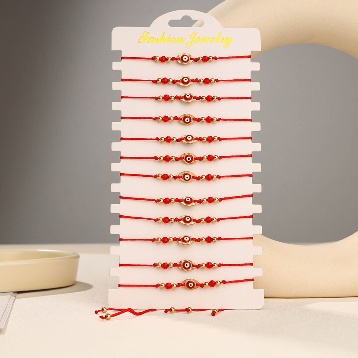 Lucky Evil Eye Red String Bracelet Handmade Protection Jewellery_voghion.com