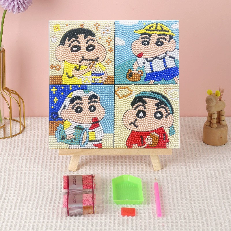 Алмазная вышивка (canvas) Genshin Impact DIY, 20×20 / 30×30, деревянная внутренняя рама и набор инструментов