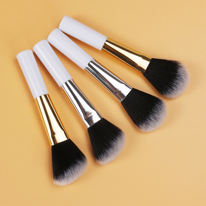 Mini solo cepillo de reparación cepillo suelto rubor cepillo principiante herramienta de maquillaje portátil cepillo de maquillaje de pie plana