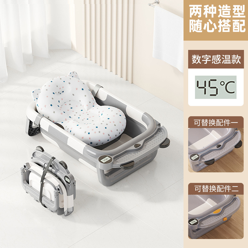 곰/닭 회색 온도 민감한 목욕 매트