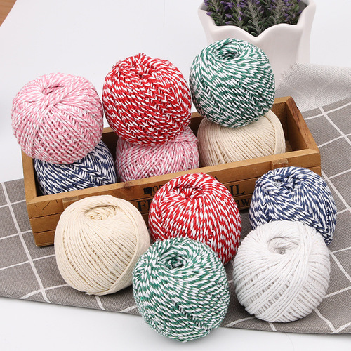 Factory straight hair 6 color bundling rope 1.5MM Zongzi thread Zongzi rope tied crab tag tied brown thread