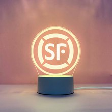 文创学校公司周年庆创意3D小夜灯亚克力手写定留言板logo制台灯