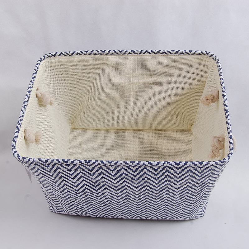 家用简约收纳筐涤纶里布杂物储物篮置物筐收纳篮杂物收纳筐可定制