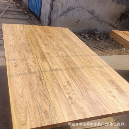 Vintage Old Elm Home Stay Desktop Large Board Original Wood Board Tea Table Board Board Balcony Bar Counter Panel Solid Wood Old Door Panel