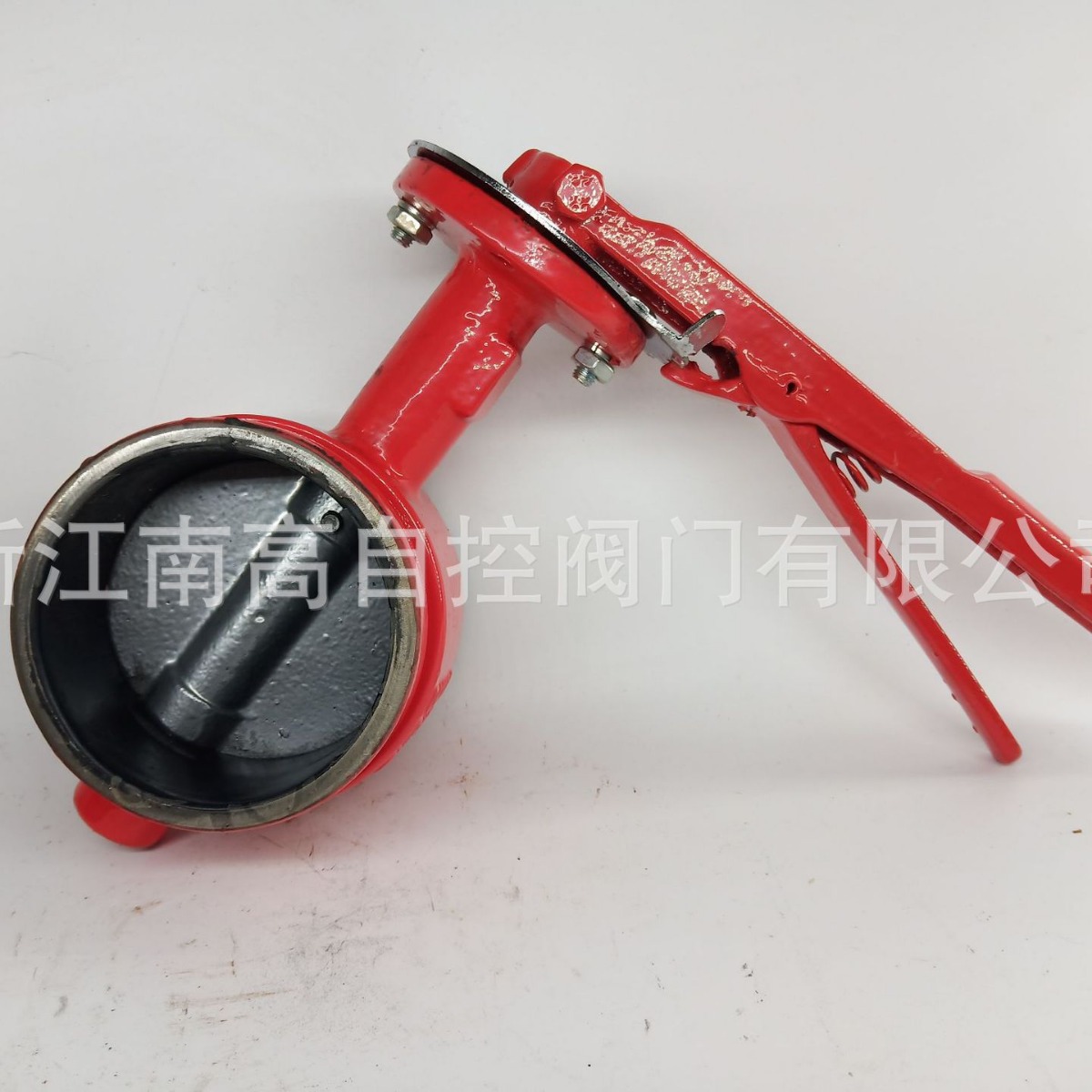 手柄蝶阀D81X-16Q球墨铸铁对夹蝶阀手动对夹式蝶阀浙江南高阀门