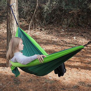 Cross-Border Outdoor Double Inflatable Hammock Outdoor Swing for Adults and Children Anti-Rollover Outdoor Camping Anti-Mosquito