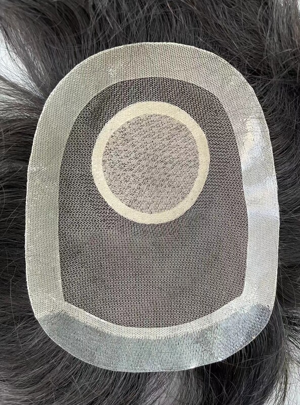 Men's reissue weaving men's hair block middle needle, peripheral needle natural invisible domestic export