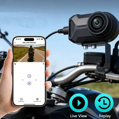 Night Video, Compatible with Apple – Motorcycle driving recorder