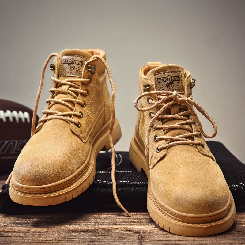Мужские ботинки Martens, тёплые зимние, натуральная кожа, английский стиль, размеры 39–44