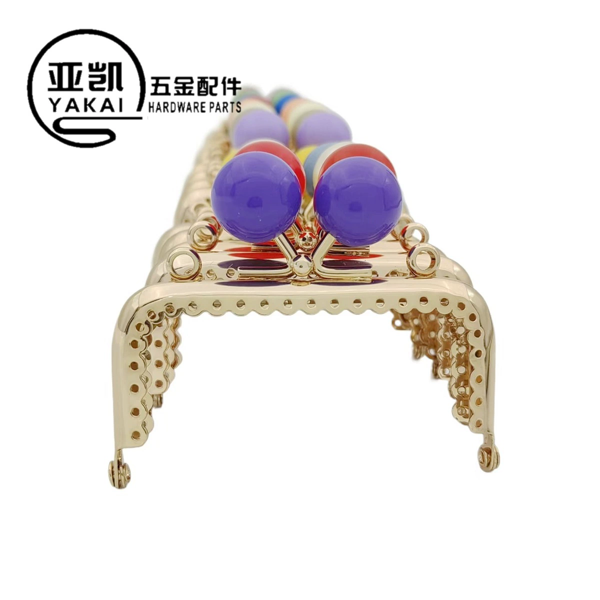 Спот 8,5 см светло-золотой квадрат с точечным отверстием глянцовый конфетный шарик ручной сумки фурнитура оптовая продажа