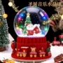 自动旋转圣诞发光音乐盒