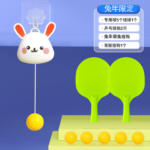 Table Tennis Trainer for Children, Wall-mounted Home Indoor Racket for Parent-Child Vision Correction and Hand-Eye Coordination Practice, Popular Product