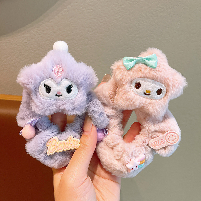 Niños de peluche estrellas de intestino grueso niñas lindas muñecas de dibujos animados correa de goma para bebés cuadro Lomi cuerda al por mayor