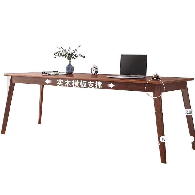 Fábrica directa de tabla larga contra la pared tabla estrecha tabla de escritorio rectangular tabla de escritorio doble tabla de computadora doméstica madera maciza