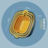 [加厚蓝黄六件套大号+中号+小号]