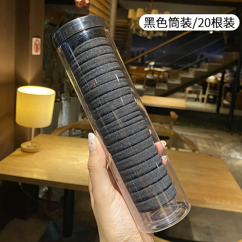 Banda de goma de cabello femenina temperamento simple cabello de cola de caballo anillo de cabello 2022 nuevo tipo de cubierta de cuero de cabello de alta elasticidad