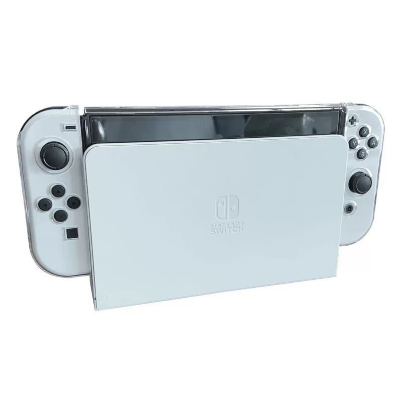 Nintendo Switch OLED разделенный кристаллический чехол, открывающееся окно разделенный защитный чехол прозрачный PC твердой тонкой вставкой базой