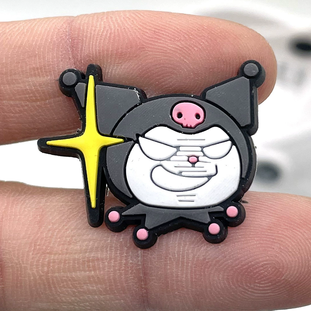 Подвески для обуви (Sanrio) Kuromi & My Melody Croc Jibbitz, assorted flower buckles, мультицветный набор