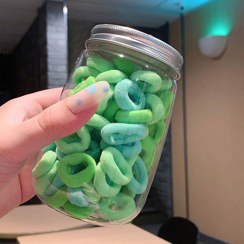 Los niños no hacen daño cuerda de pelo anillo de pelo pequeño pulgar hembra color caramelo cabeza cuerda sin costuras alta banda elástica femenina corbata cabeza