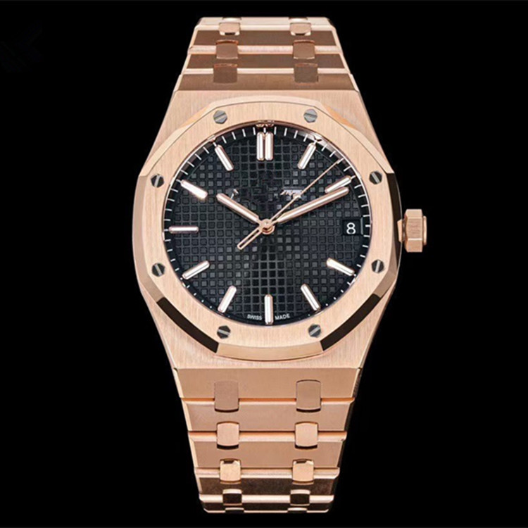 ZF Factory A Home P Royal Oak 15500 reloj mecánico automático impermeable luminoso cinturón de acero para hombre puede ser reemplazado