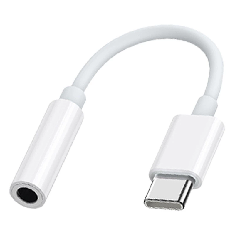 Адаптер для мобильного телефона Type-C на 3,5 мм для звонков, подходит для телефонов Huawei, Samsung, Apple, внешний аудиокабель для подключения наушников
