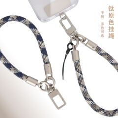 7mmチタン原色の携帯電話のストラップの手首のタイプはクリップを持っています。