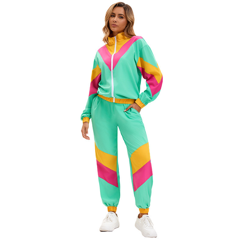 New European and American Retro 70 s Hip Hop Rock Music Opera Costume Halloween Stage Performance Sports Men's Clothing