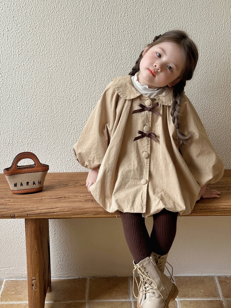 Long autumn children's demi-season jacket