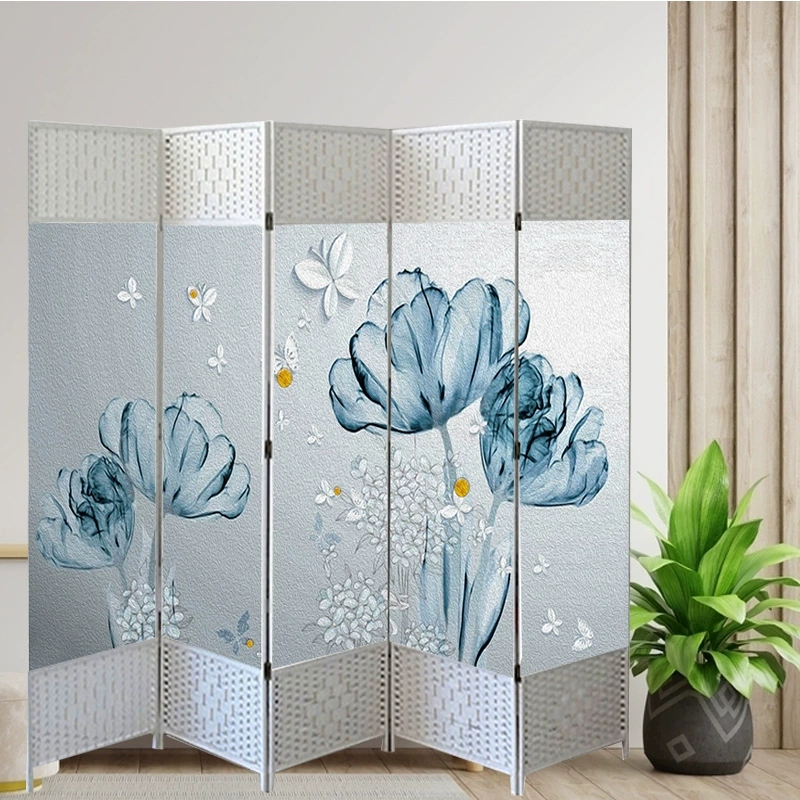 Белая рамка, простая перегородка, блокирующая домашний складной белый экран, гостиная, гостиная, вход, салон красоты, отель